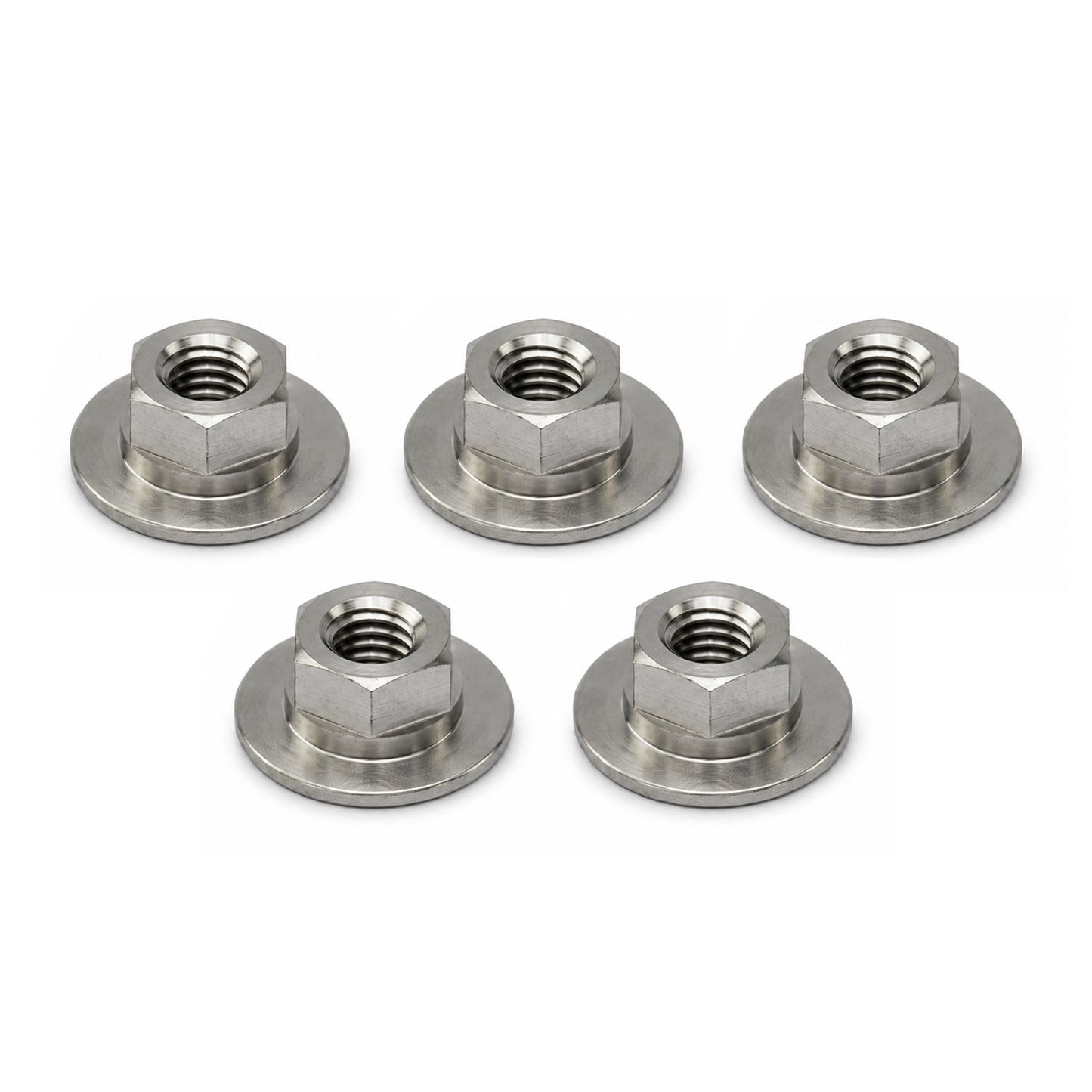 TITANIUM GR5 HONDA BIG FLANGE NUT M6X1.00 OD 18MM  90302-187-000  90302187000 PACK OF 5