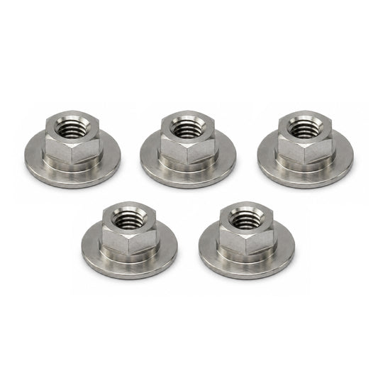 TITANIUM GR5 HONDA BIG FLANGE NUT M6X1.00 OD 18MM  90302-187-000  90302187000 PACK OF 5