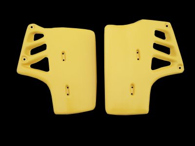 1988 Suzuki RM 250 Radiator Shrouds Yellow