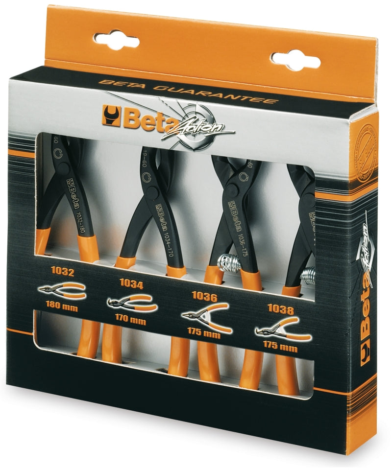 Set of 4 Circlip Pliers 19mm - 60mm - Beta Tools 1031/S4