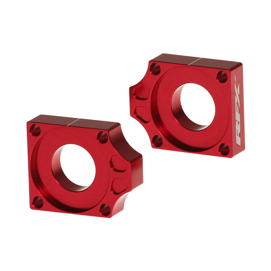 RFX Pro 2 Rear Axle Adjuster Blocks (Red) Gas Gas MC125-450 21-23 KTM SX/SXF 125-525 13-22