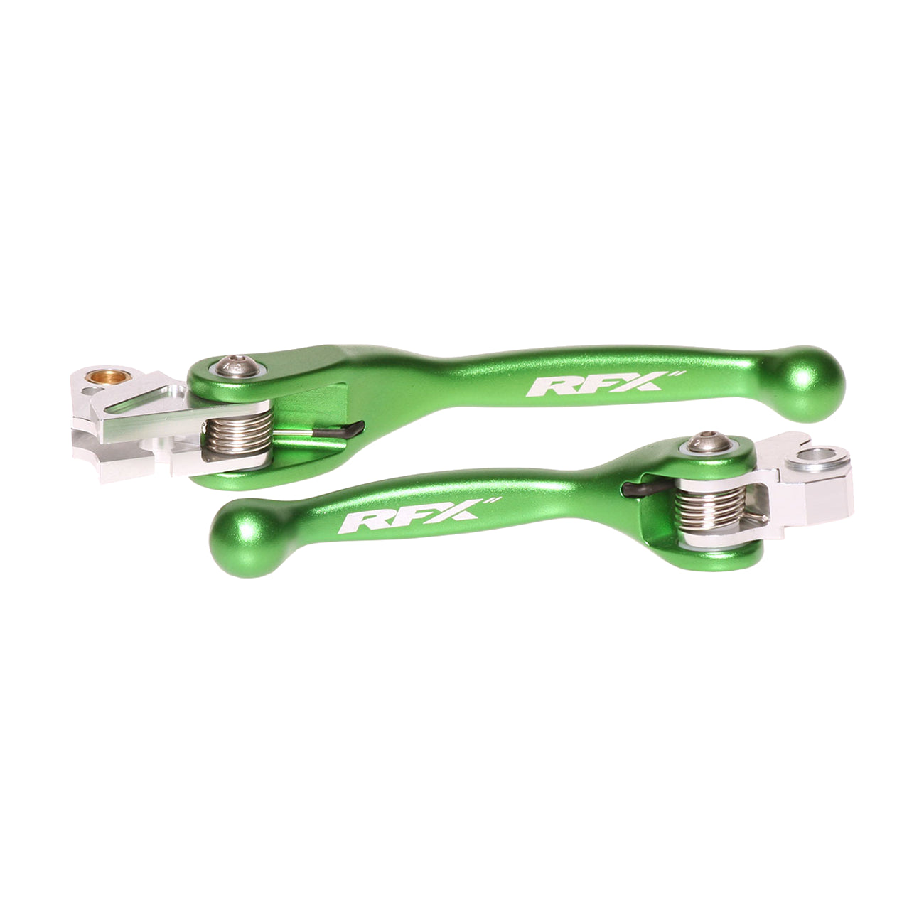 RFX Race Forged Flexible Lever Set (Green) Kawasaki KXF250/450 04-12 Yamaha YZ125/250 01-07 YZF250 0