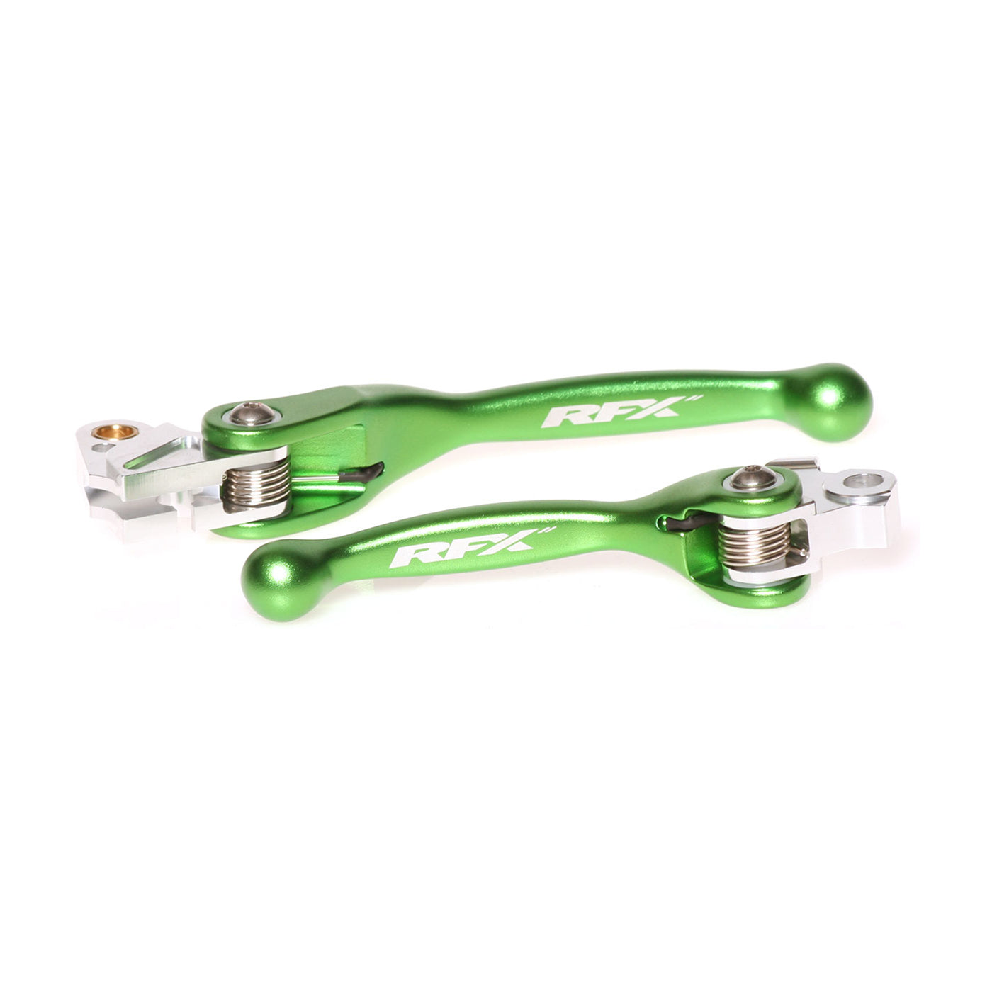 RFX Race Forged Flexible Lever Set (Green) Yam YZ125/250 08-14 YZF250 07-08 YZF450 08 KXF250 13-20