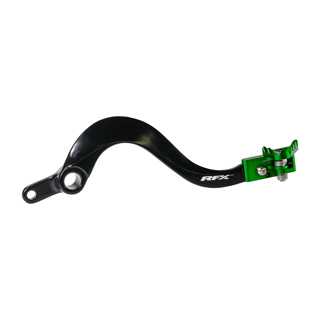 RFX Pro FT Rear Brake Lever (Black/Green) Kawasaki KXF250 21-24 KXF450 06-24