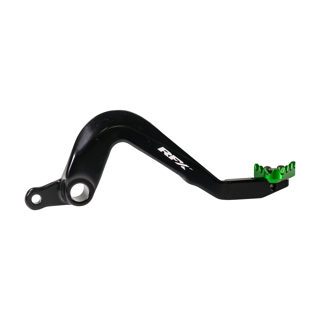 RFX Pro ST Rear Brake Lever (Black/Green) Kawasaki KX85 01-24