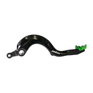RFX Pro ST Rear Brake Lever (Black/Green) Kawasaki KX250 05-08