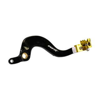RFX Pro FT Rear Brake Lever (Black/Yellow) Suzuki RMZ250 12-25 RMZ450 08-25