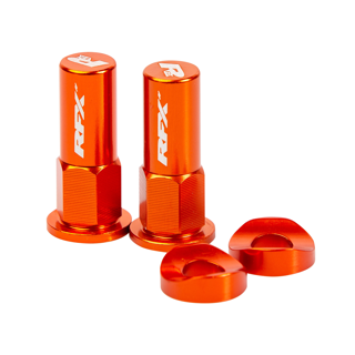 RFX Pro Rim Lock Nuts and Washers (Orange) 2pcs