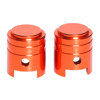 RFX Sport Valve Caps (Piston/Orange) 2pcs