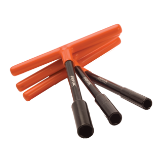 RFX Pro T-Bar Set (Black/Orange) Standard Reach with Rubber Handle 8mm/10mm/12mm