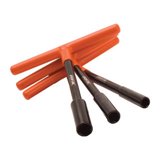 RFX Pro T-Bar Set (Black/Orange) Standard Reach with Rubber Handle 8mm/10mm/13mm