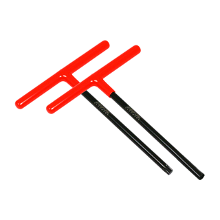 RFX Pro T-Bar Set (Black/Orange) Standard Reach with Rubber Handle KTM & Husky 6mm/T45