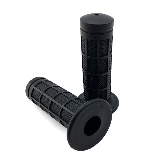 MINI GRIPS XR/CRF/PW50 19/22mm BLACK,  DIAMOND WITH FULL WAFFLE