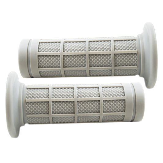 MINI GRIPS XR/CRF/PW50 19/22mm GREY,  DIAMOND WITH FULL WAFFLE