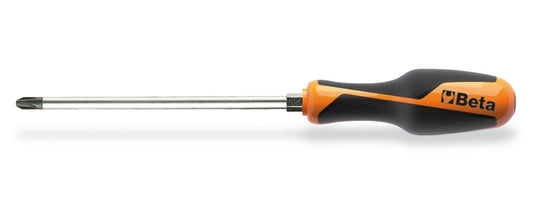 Screwdriver for Cross Head Phillips Screws with Hexagon Bolsters PH2 6mm 150mm Length - BetaGRIP 1262E 6X150