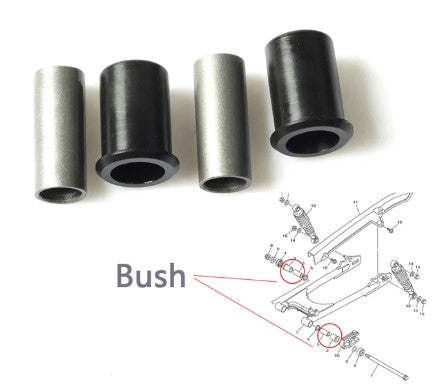 SWINGING ARM BUSH KIT YAMAHA YBR125 BEARING BUSHING & SPACERS 5VL-F2123-00-00