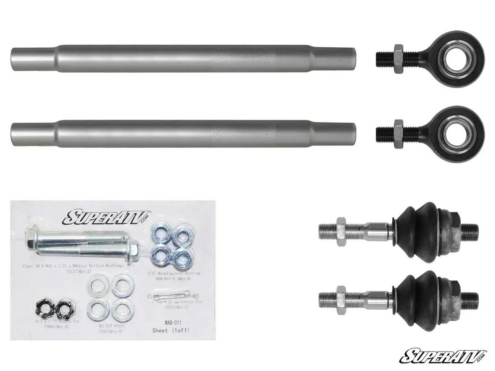 CANAM MAVERICK X3 64" HEAVY DUTY TIE ROD KIT, SUPERATV TRRA-CA-X3-14-ST-001 709402021