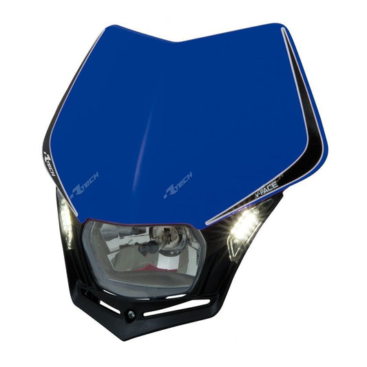 Racetech V-Face LED Headlight Yamaha Blue / Black