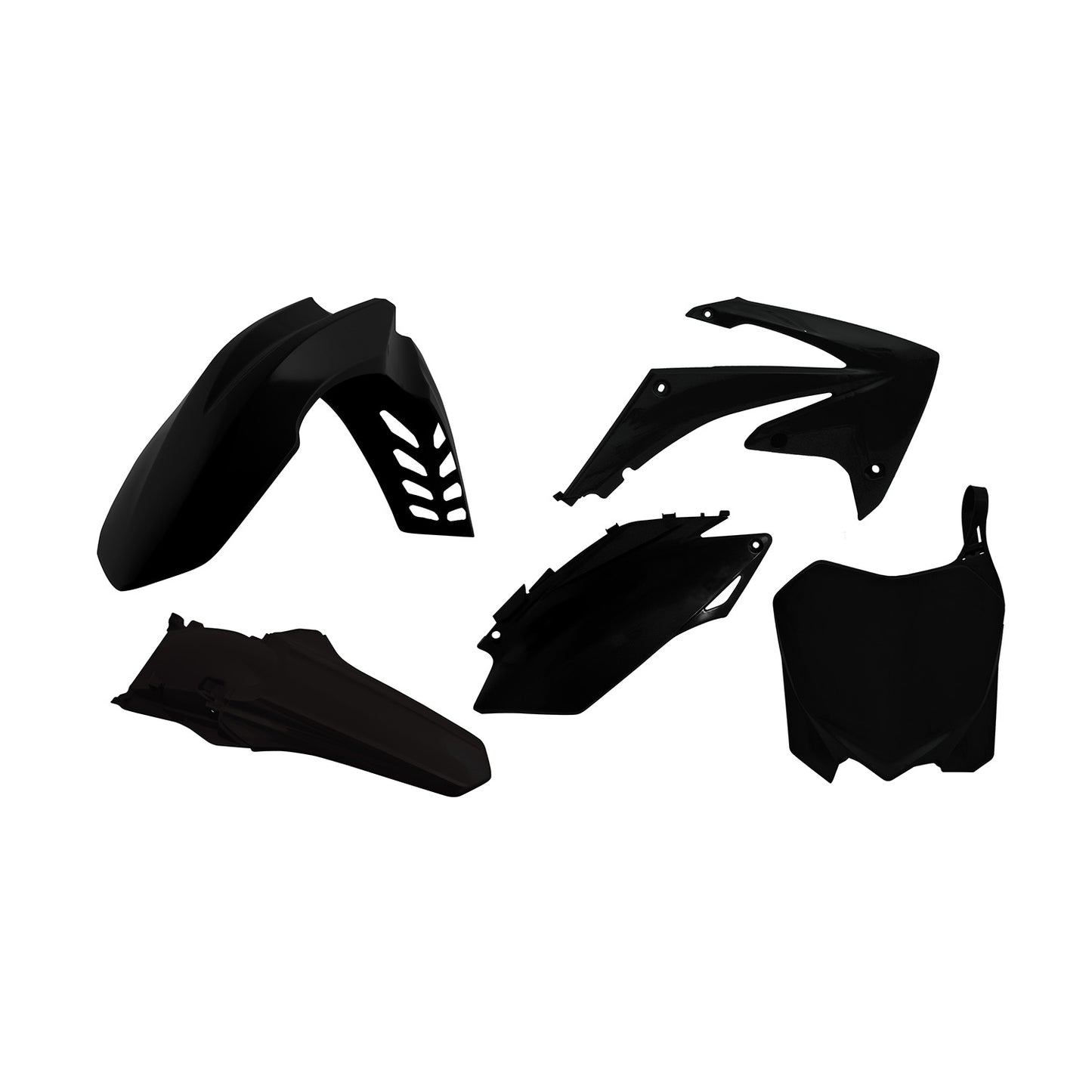Racetech Plastic Kit CRF450 11-12/CRF250 11-13 (5 pcs) Black