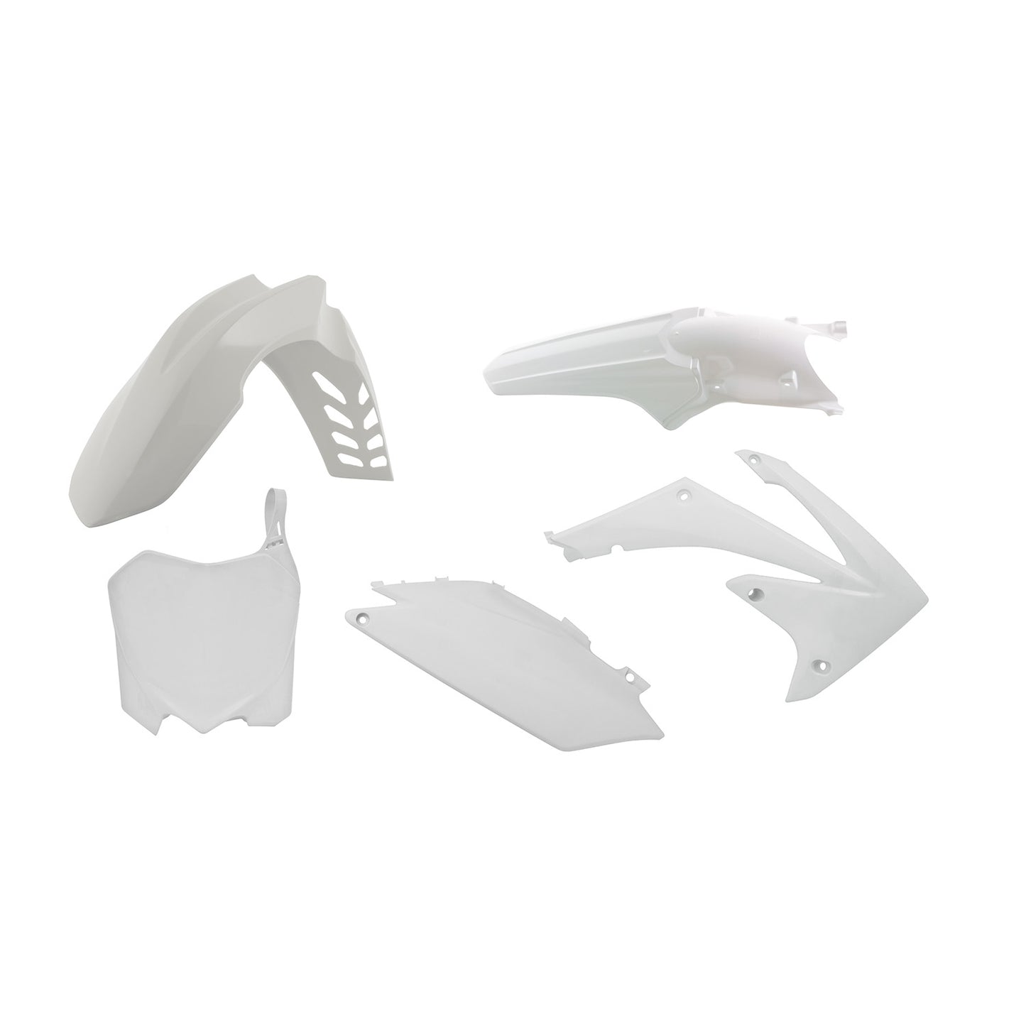 Racetech Plastic Kit CRF450 11-12/CRF250 11-13 (5 pcs) White