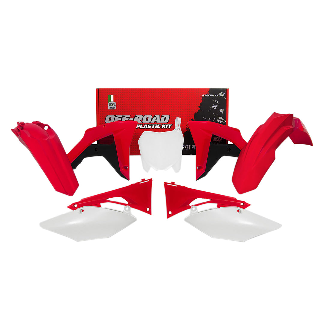 Racetech Plastic Kit CRFX450 17-18 (6 pcs) OEM / Red / White / Black