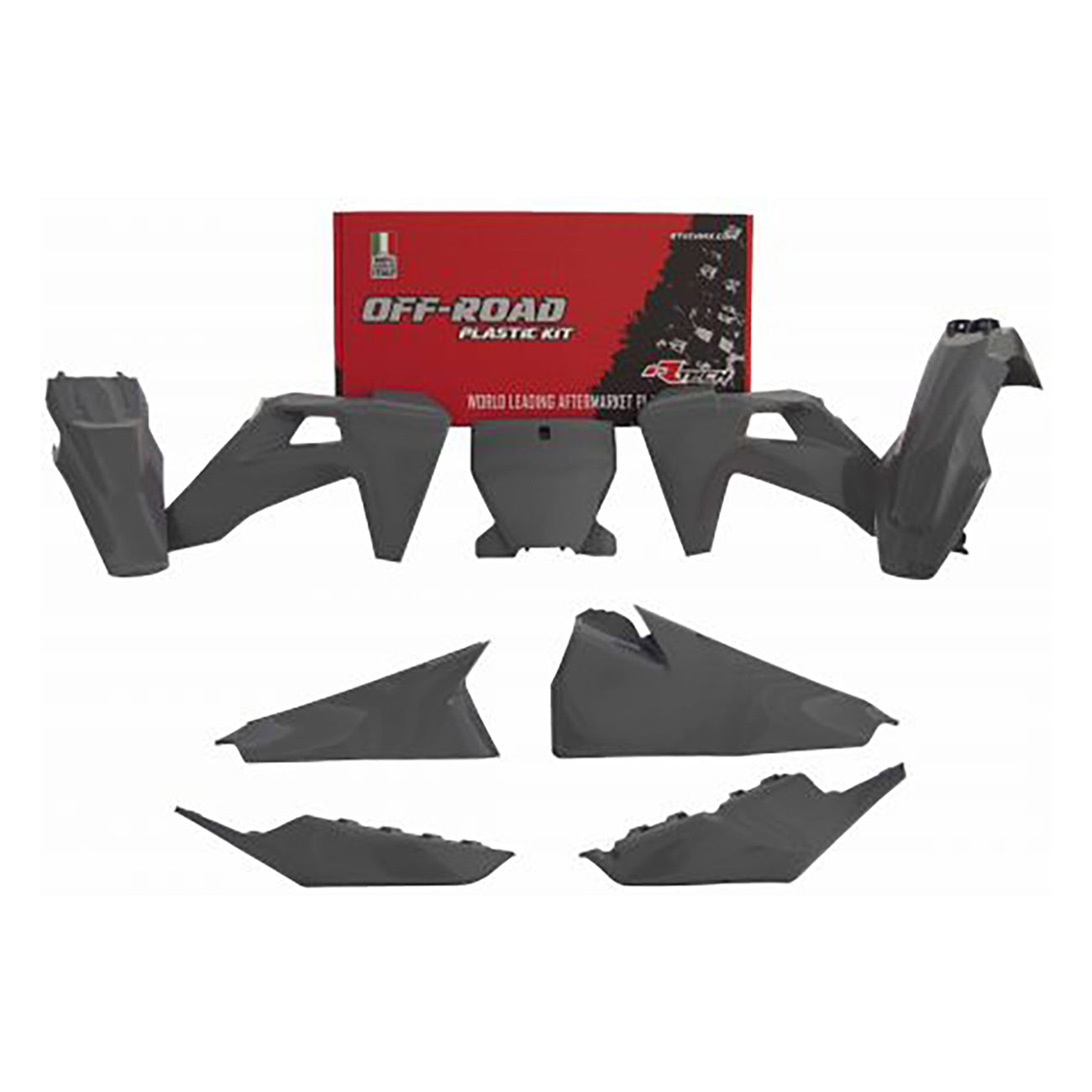 Racetech Plastic Kit TC-FC125-450 19-22 (6 pcs) Quantum Grey