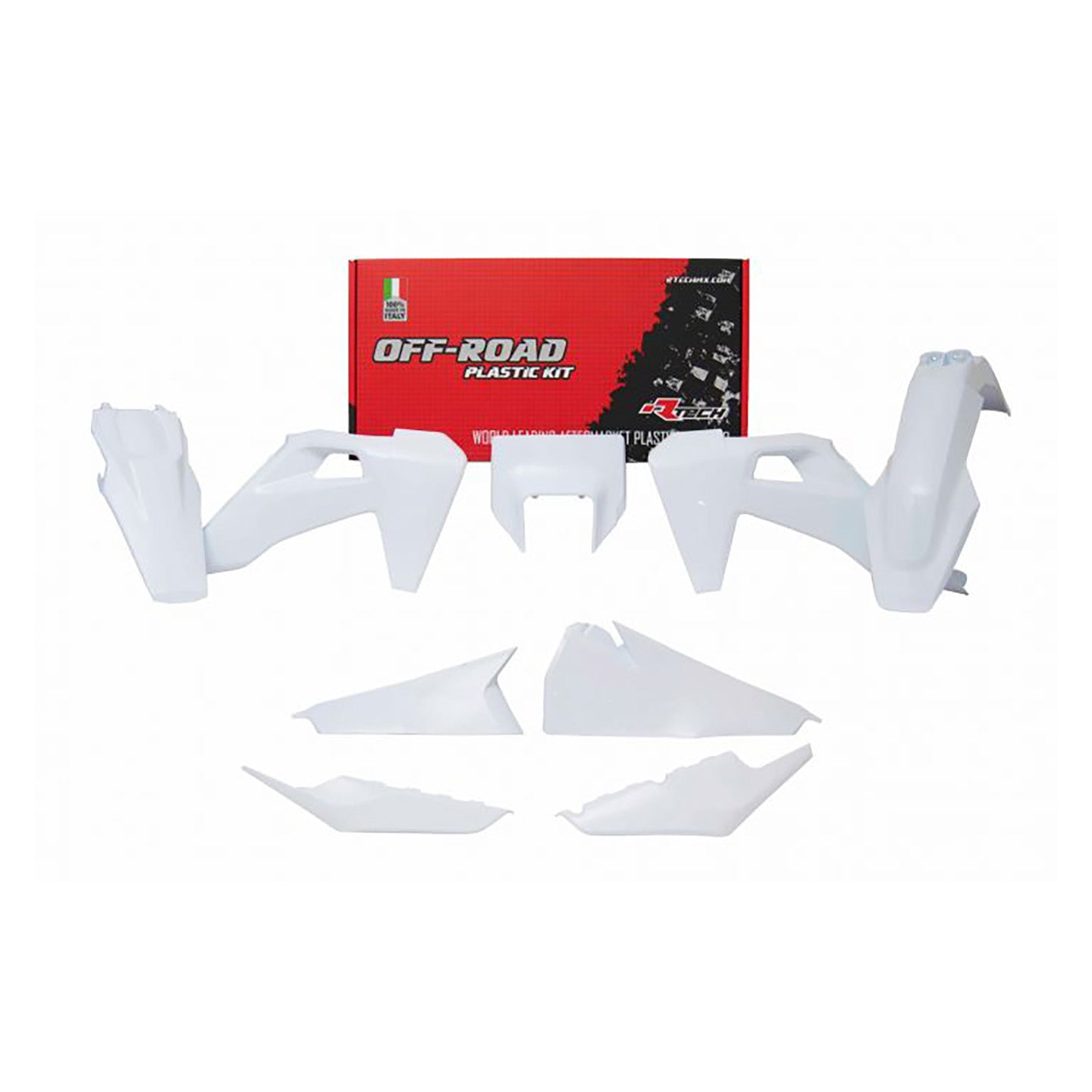 Racetech Plastic Kit TE-FE150-501 20-23 (6 pcs) White