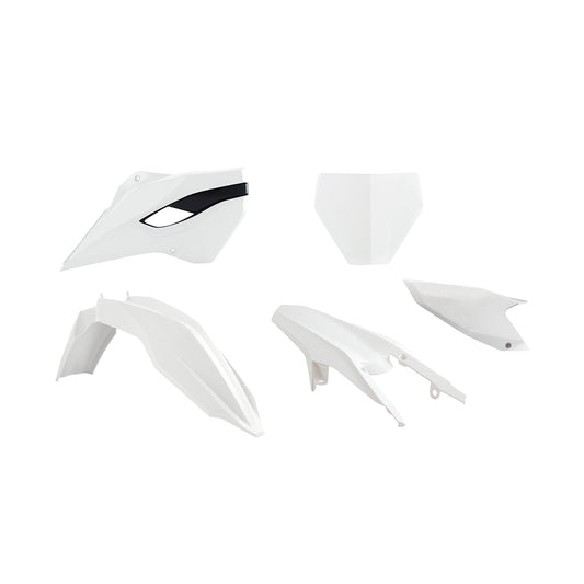 Racetech Plastic Kit TC125 14-15/TC250 14-16 (5 pcs) OEM 14 / White / Black