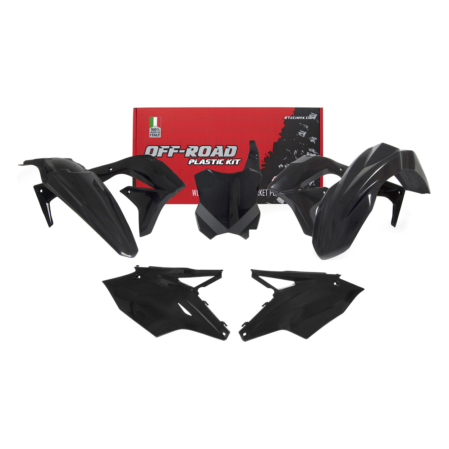 Racetech Plastic Kit KX450 16-18 (5 pcs) Black
