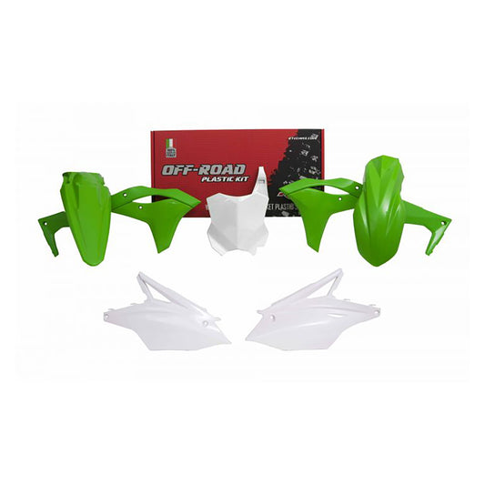 Racetech Plastic Kit KX250 17-20 (5 pcs) OEM 19 / Green / White
