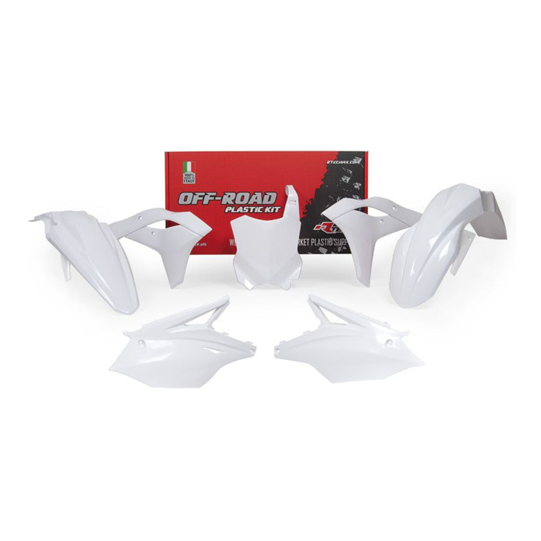 Racetech Plastic Kit KX250 17-20 (5 pcs) White