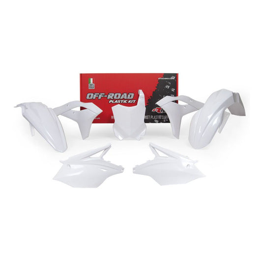 Racetech Plastic Kit KX250 17-20 (5 pcs) White