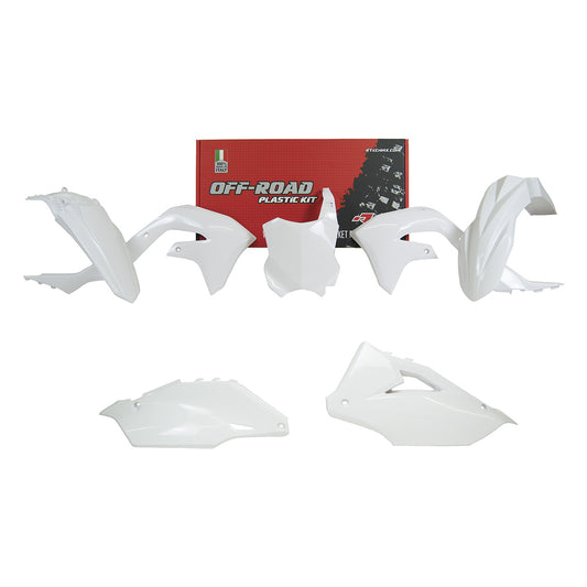 Racetech Plastic Kit KX250 21-24/KX450 19-23 (5 pcs) White