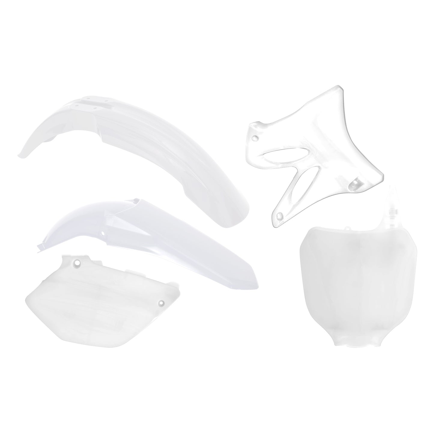 Racetech Plastic Kit YZ125/250 02-05 (5 pcs) White