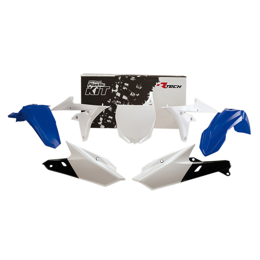 Racetech Plastic Kit YZF250 14-18/YZF450 14-17 (5 pcs) Yamaha Blue / White