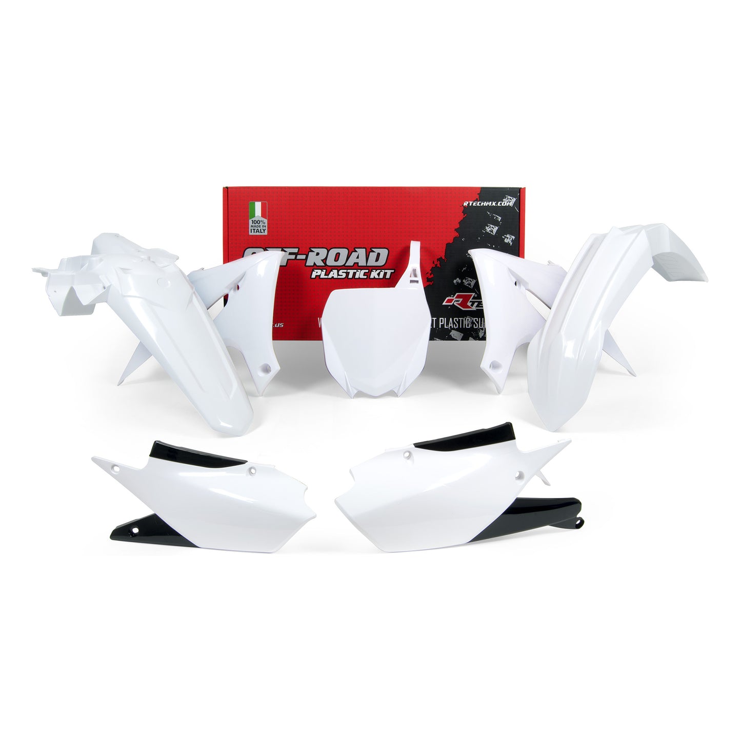 Racetech Plastic Kit YZF250 19-23/YZF450 18-22 (5 pcs) White