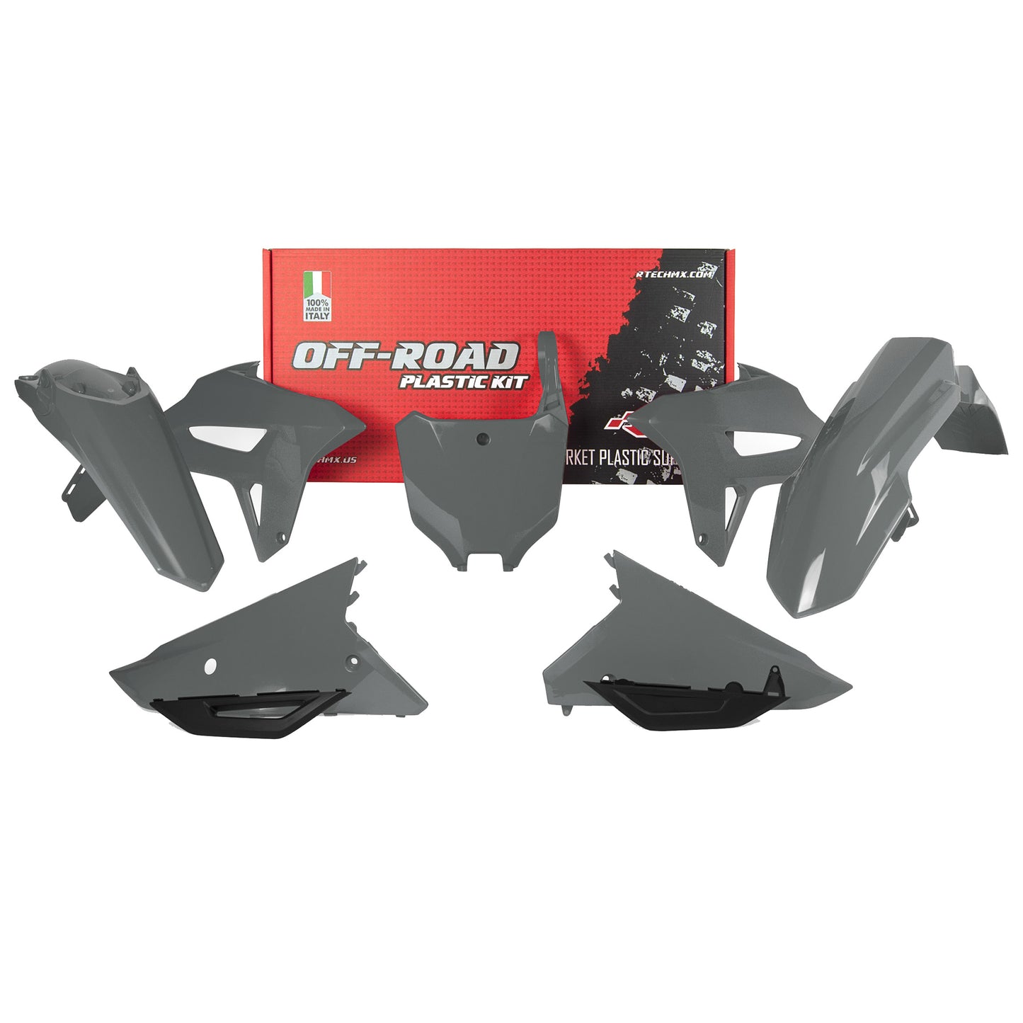 Racetech Plastic Kit CRFR250 22-23/CRFR450 21-24 (6 pcs) Quantum Grey