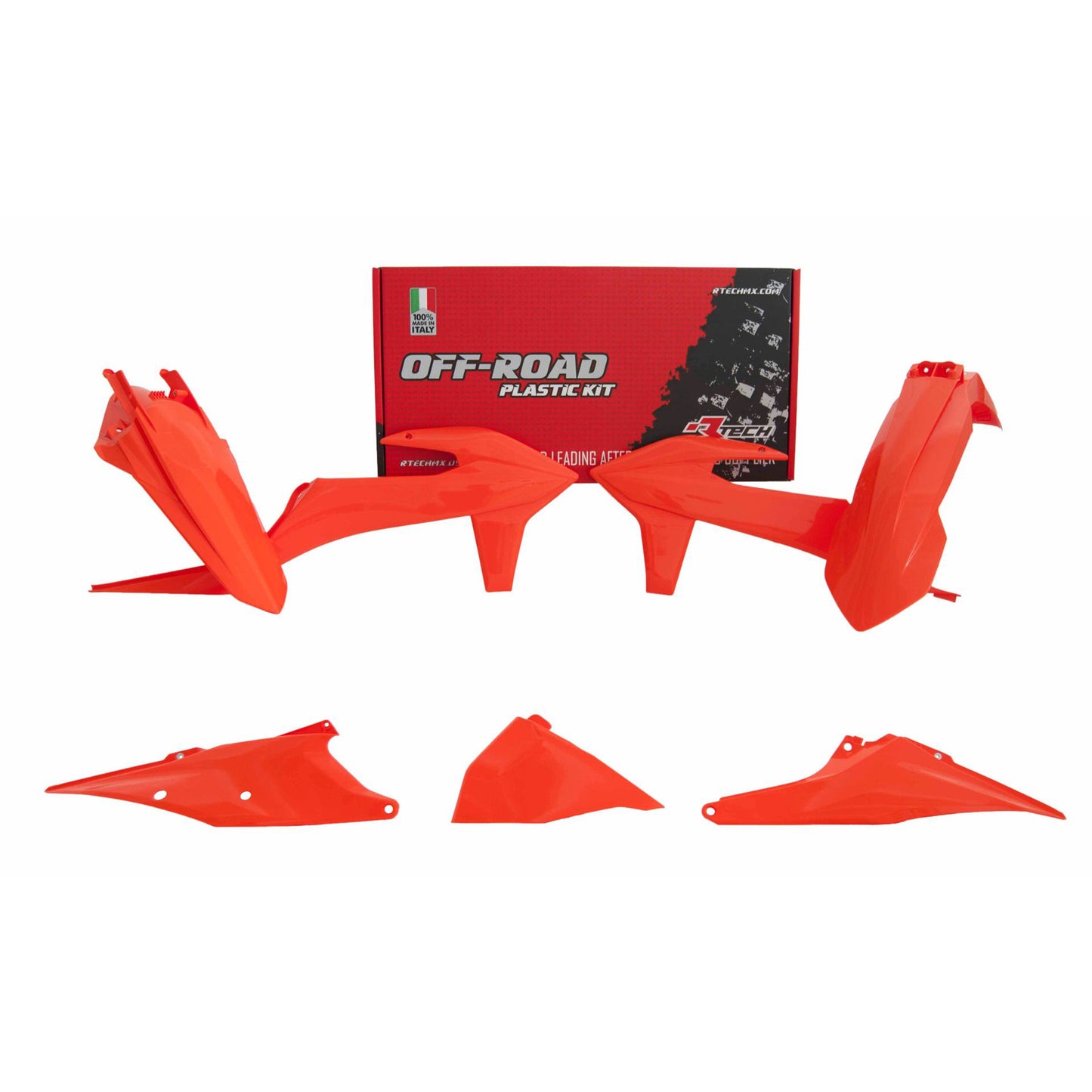 Racetech Plastic Kit EXC/EXCF/XC-W 20-23 (5 pcs) KTM Orange