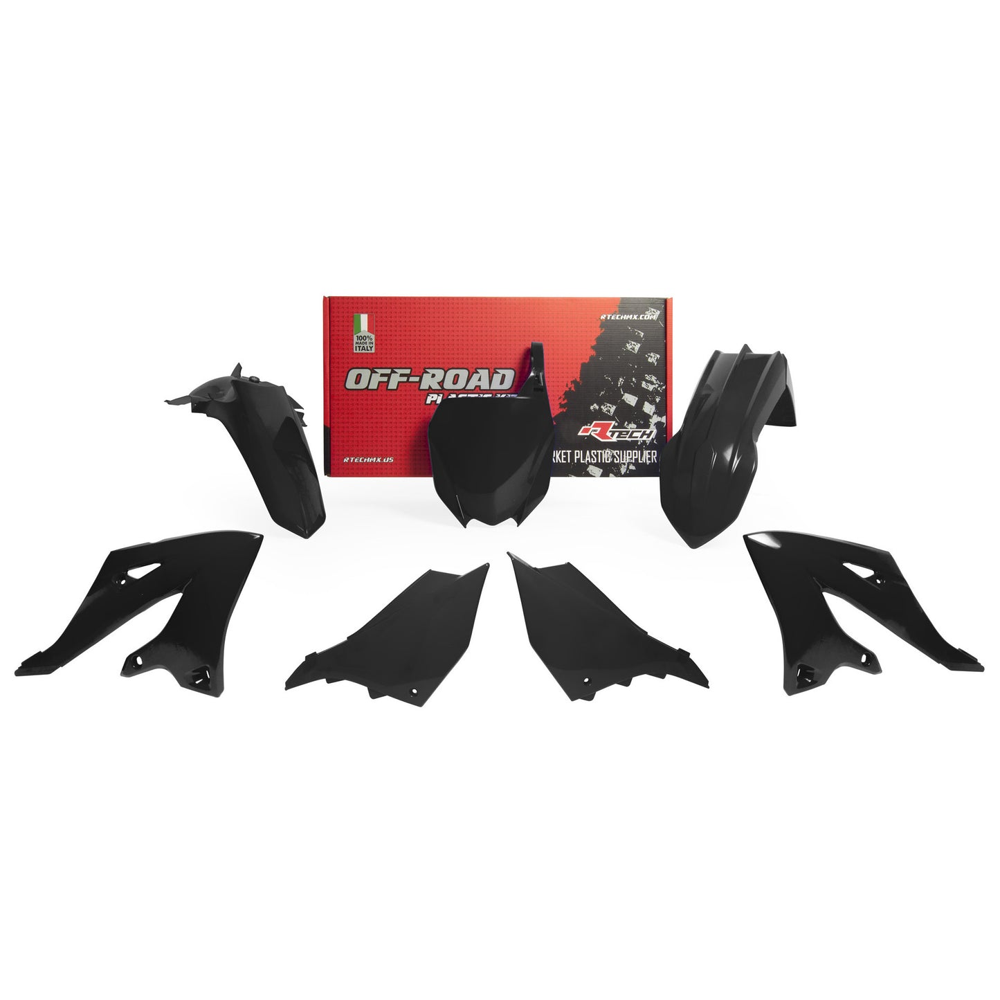 Racetech Plastic Kit YZ125-250 22-24 (5 pcs) Black