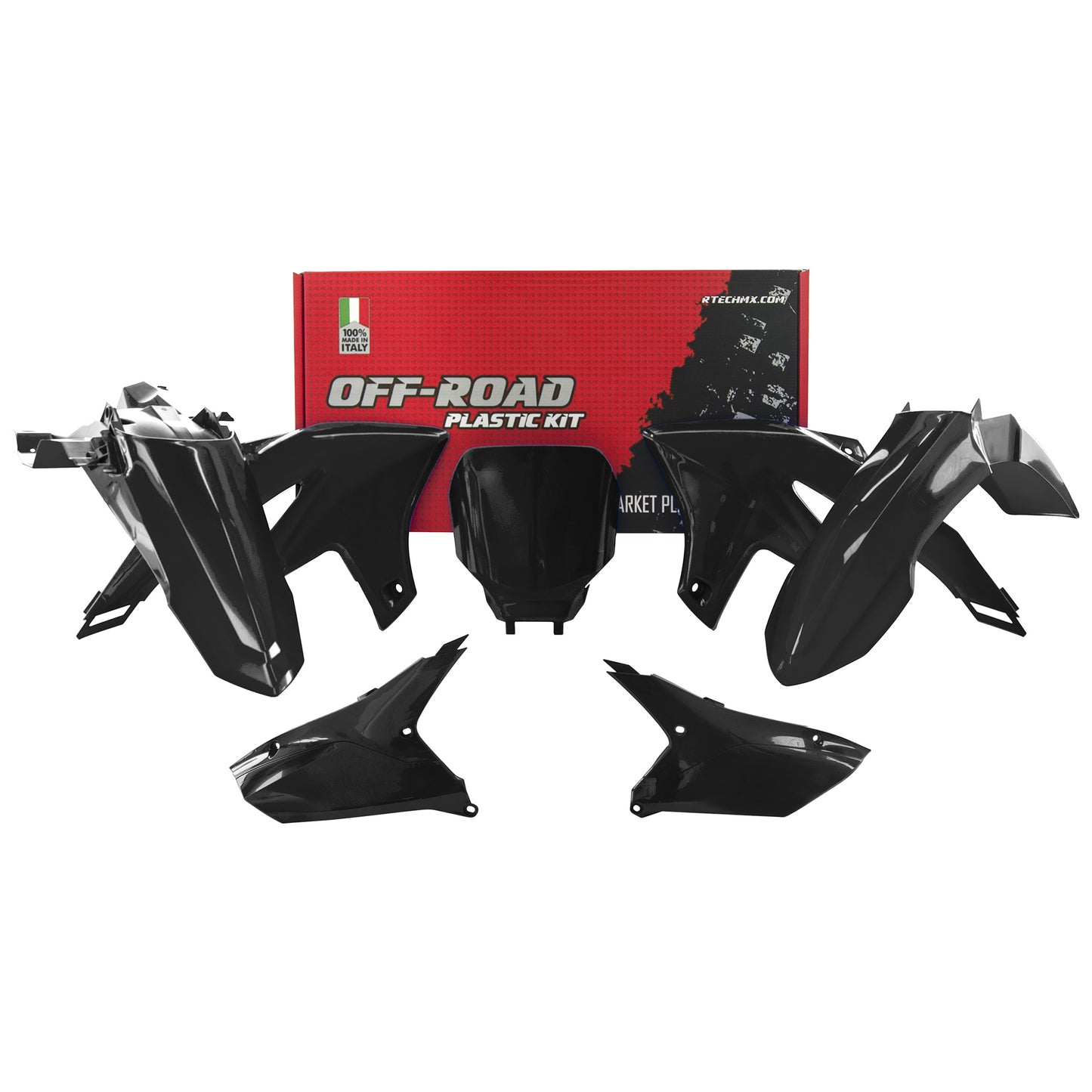 Racetech Plastic Kit YZF250/450 23-24 (5 pcs) Black