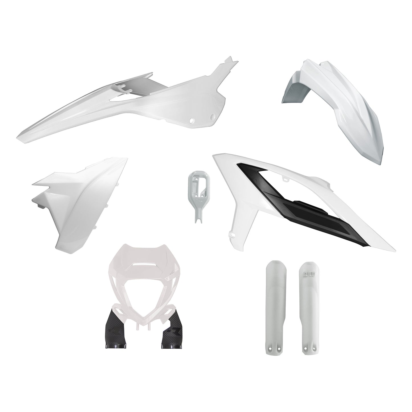 Racetech Plastic Kit RR125-480 23-24 (6 pcs) White