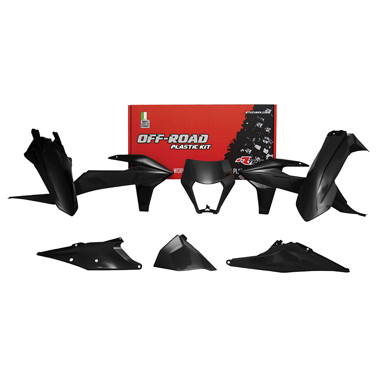 Racetech Plastic Kit EXC/EXCF/XC-W125-500 20-23 (6 pcs) Black