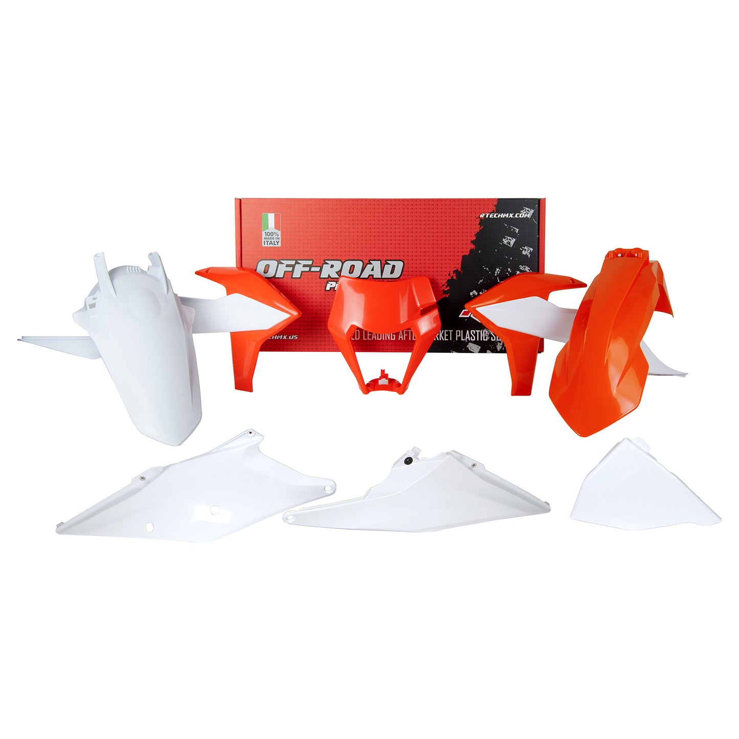 Racetech Plastic Kit EXC/EXCF/XC-W125-500 20-23 (6 pcs) OEM ERZBERGRODEO 2021