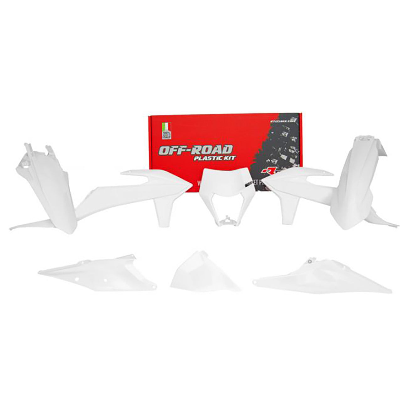 Racetech Plastic Kit EXC/EXCF/XC-W125-500 20-23 (6 pcs) White