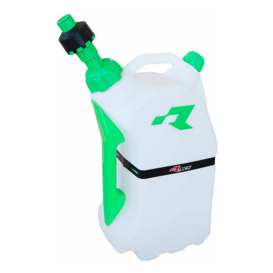 Racetech Fuel Can (15L) w/Quick Fill System Clear / Green