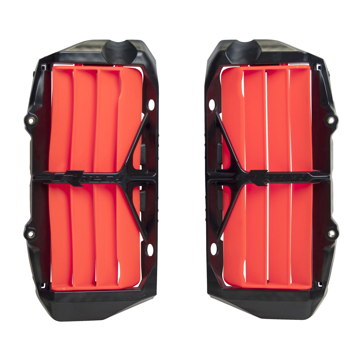 Racetech Reinforced Rad Louvers (2pc) TC-FC125-450 19-23 Neon Orange