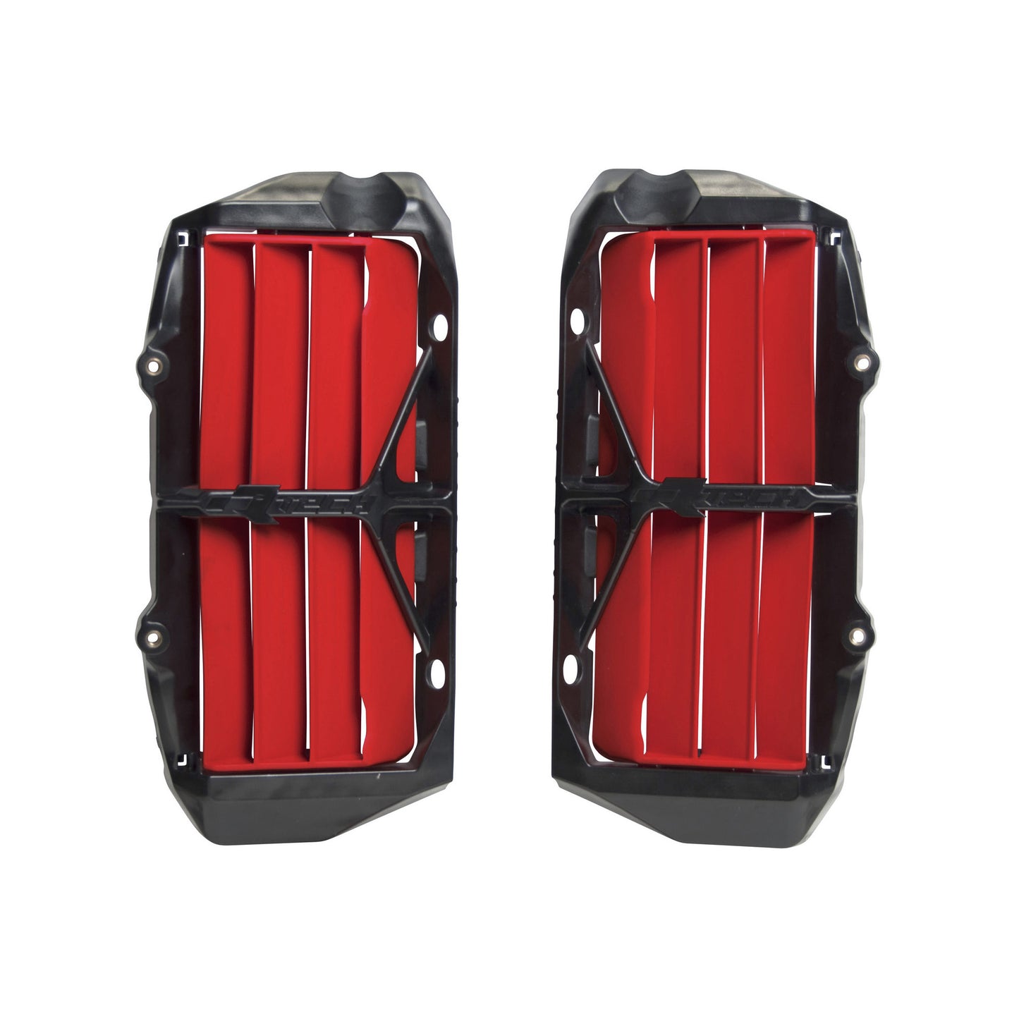 Racetech Reinforced Rad Louvers (2pc) TC-FC125-450 19-23 GasGas Red / Black