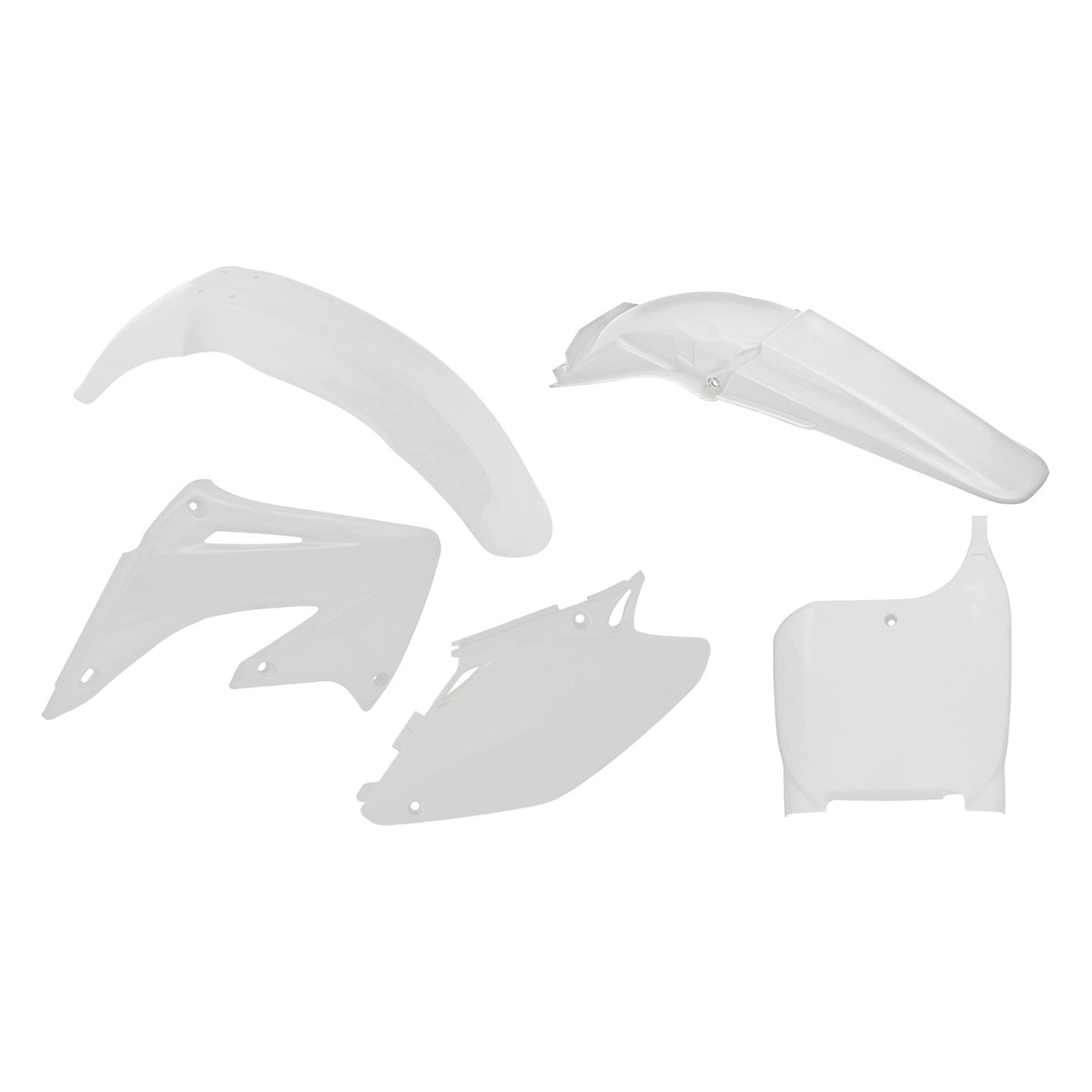 Racetech Plastic Kit CR125/250 02-03 (5 pcs) White