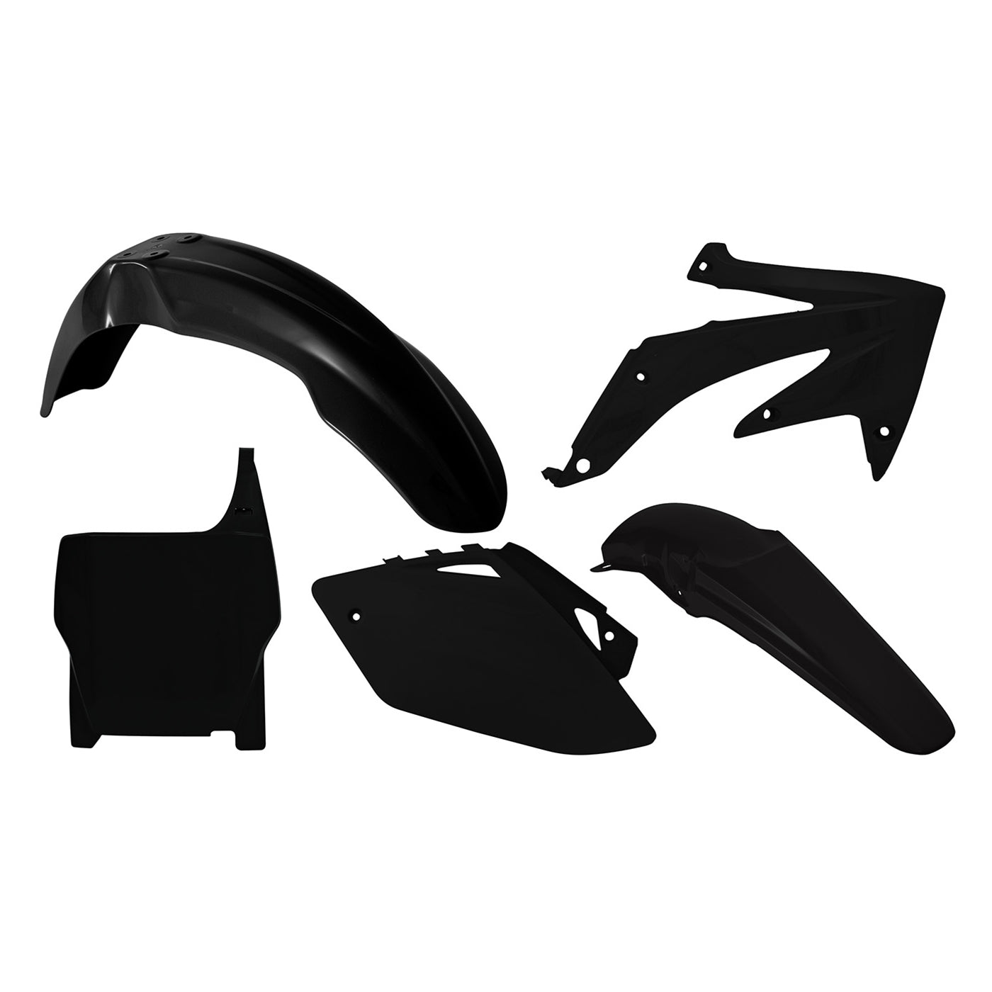 Racetech Plastic Kit CRF450 07 (5 pcs) Black