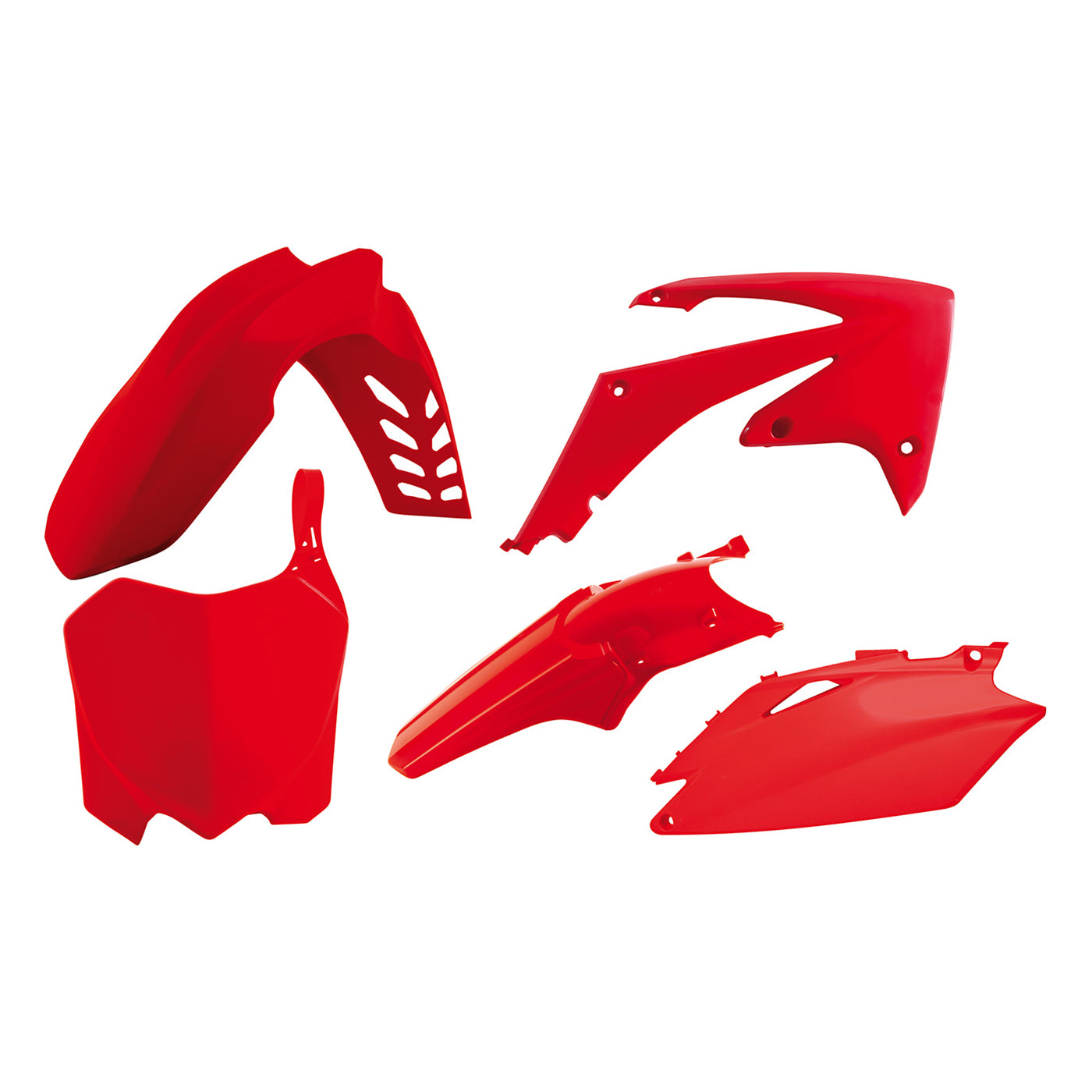Racetech Plastic Kit CRF450 09-10/CRF250 10 (5 pcs) Red